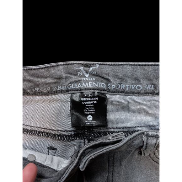 Versace 19V69 Gray Women 25/0 Skinny Ankle Designer Abbigliamento Sportivo - Picture 7 of 8